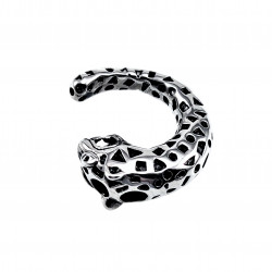 60cm x 3mm Jasseron Ketting + Panterkop Hanger Unisex - RVS