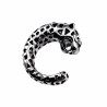 60cm x 3mm Jasseron Ketting + Panterkop Hanger Unisex - RVS