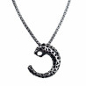 60cm x 3mm Jasseron Ketting + Panterkop Hanger Unisex - RVS