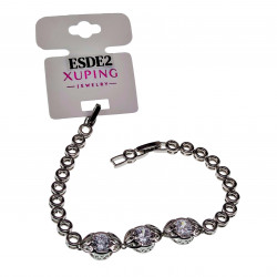17-19cm Armband Dames Rhodium Luxe Armband met Zirkonia's Tennisarmband