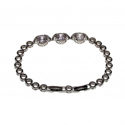 17-19cm Armband Dames Rhodium Luxe Armband met Zirkonia's Tennisarmband