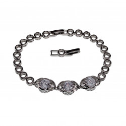 17-19cm Armband Dames Rhodium Luxe Armband met Zirkonia's Tennisarmband