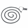 60cm x 5mm Gepolijst RVS Ronde Design Visgraat Schakelketting Unisex
