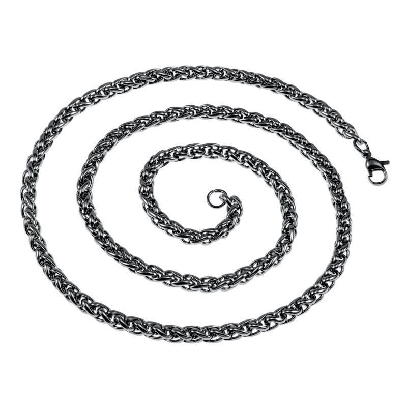 60cm x 5mm Gepolijst RVS Ronde Design Visgraat Schakelketting Unisex 60cm x 5mm Gepolijst RVS Ronde Design Visgraat Schakelketting Unisex