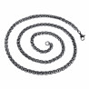 60cm x 5mm Gepolijst RVS Ronde Design Visgraat Schakelketting Unisex