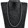 60cm x 5mm Gepolijst RVS Ronde Design Visgraat Schakelketting Unisex