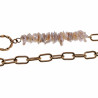 Dottilove Ovale Schakelketting met Slangenhanger - 14k Goud RVS