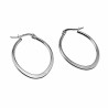 ∅30mm Oorbellen Dames - Gepolijst RVS - Ovale Oorringen