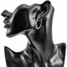∅30mm Oorbellen Dames - Gepolijst RVS - Ovale Oorringen