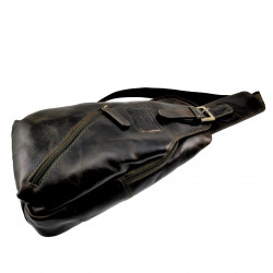 Hunters Crossbodytas Unisex - Donker Olijfgroene Echt Leer - Slingbag