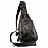 Hunters Crossbodytas Unisex - Donker Olijfgroene Echt Leer - Halfstijve Structuur - Schoudertas - Informal Crossbody Tas