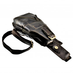 Hunters Crossbodytas Unisex - Donker Olijfgroene Echt Leer - Slingbag