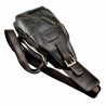 Hunters Crossbodytas Unisex - Donker Olijfgroene Echt Leer - Halfstijve Structuur - Schoudertas - Informal Crossbody Tas