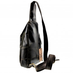 Hunters Crossbodytas Unisex - Donker Olijfgroene Echt Leer - Slingbag