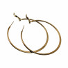 ∅60mm Oorbellen Dames - Verguld RVS - Semi-platte Oorringen