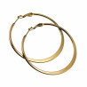 ∅50mm Oorbellen Dames - Verguld RVS - Semi-platte Oorringen
