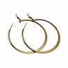 ∅50mm Oorbellen Dames - Verguld RVS - Semi-platte Oorringen