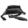 Heuptasje Unisex - Zwart Rundleer - Buideltas - Informal Crossbodytas