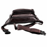 Heuptasje Unisex Donkerbruin Rundleer - Buideltas Informal Crossbodytas