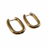 24mm x 19mm x 4mm Oorbellen Dames - Verguld RVS - U-vormige Oorrigen