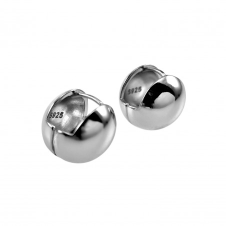 13mm Oorbellen Dames Gerhodineerd S925 Sterling Zilver Bol Oorringen
