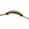 40cm Choker - Verguld RVS - Slangenketting met Gebogen Buishanger