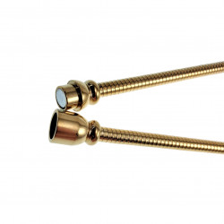 40cm Choker - Verguld RVS - Slangenketting met Gebogen Buishanger