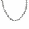 47cm x 8mm Ketting Dames - Choker - RVS - Gebroken Witte Natuurlijke Schelp Parelsketting - Halsketting