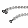 47cm x 8mm Ketting Dames - Choker - RVS - Gebroken Witte Natuurlijke Schelp Parelsketting - Halsketting