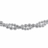RVS - Gevlochten Witte Natuurlijke Schelp Parelsketting 46cm tot 51cm