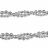 RVS - Gevlochten Witte Natuurlijke Schelp Parelsketting 46cm tot 51cm