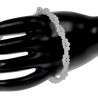 RVS - Gevlochten Witte Natuurlijke Schelp Parelsarmband 19cm Tot 23cm