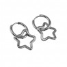Dames RVS Oorringen met Asymmetrische Sterhanger ∅14mm x 2mm