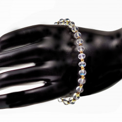 Verguld RVS Armband met Oostenrijkse Kristallen - Schuifsluiting