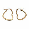 ∅25mm Oorbellen Dames - Verguld RVS - Hart Oorringen