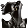 ∅25mm Oorbellen Dames - Verguld RVS - Hart Oorringen