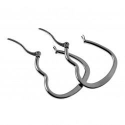 ∅25mm Oorbellen Dames - Gepolijst RVS - Hart Oorringen