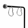 ∅25mm Oorbellen Dames - Gepolijst RVS - Hart Oorringen