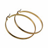 ∅50mm x 3mm Oorringen Dames - Verguld RVS - Oorbellen