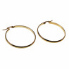 ∅40mm x 3mm Oorringen Dames - Verguld RVS - Oorbellen