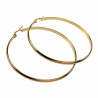 ∅60mm x 3mm Oorringen Dames - Verguld RVS - Oorbellen