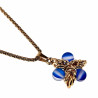 Verguld RVS Verstelbaar Jasseron-Ketting met Blauwe Ster Hanger Dames