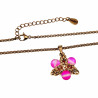 Verguld RVS Verstelbaar Jasseron-Ketting met Roze Ster Hanger Dames