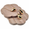 45cm Dames Goudkleurig RVS Slangenketting met Druppelvormige Hanger