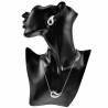 45cm Ketting Dames RVS Slangenketting met Druppelvormige Hanger