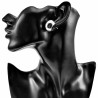 Druppelvormige Oorringen - Zilverkleurig RVS - Grote Drop Earrings