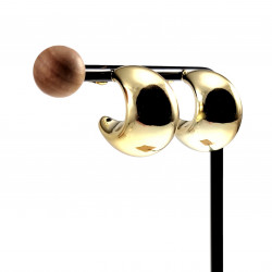 Druppelvormige Oorringen - Goudkleurig RVS - Grote Drop Earrings