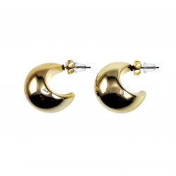 Oorbellen Dames - Druppelvormige Oorringen - Goudkleurig RVS - Grote Drop Earrings - Druppel Oorknopjes