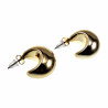 Oorbellen Dames - Druppelvormige Oorringen - Goudkleurig RVS - Grote Drop Earrings - Druppel Oorknopjes