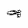 Drop Ring Dames - One-Size 18 tot 19 - Gepolijst RVS Verstelbare Ring